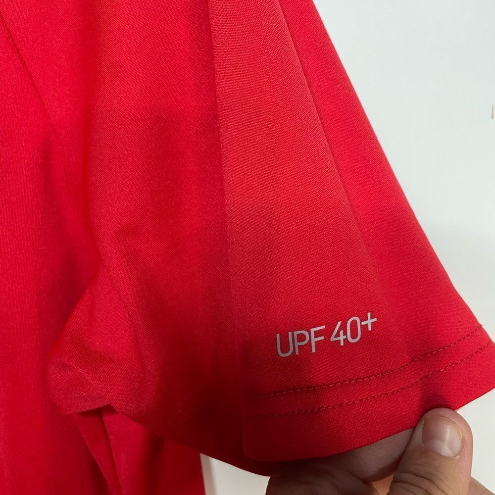 5 for $25🔥Nike Dri-Fit‎ Swim Red Short Sleeve Athletic T-Shirt Small - Picture 4 of 8